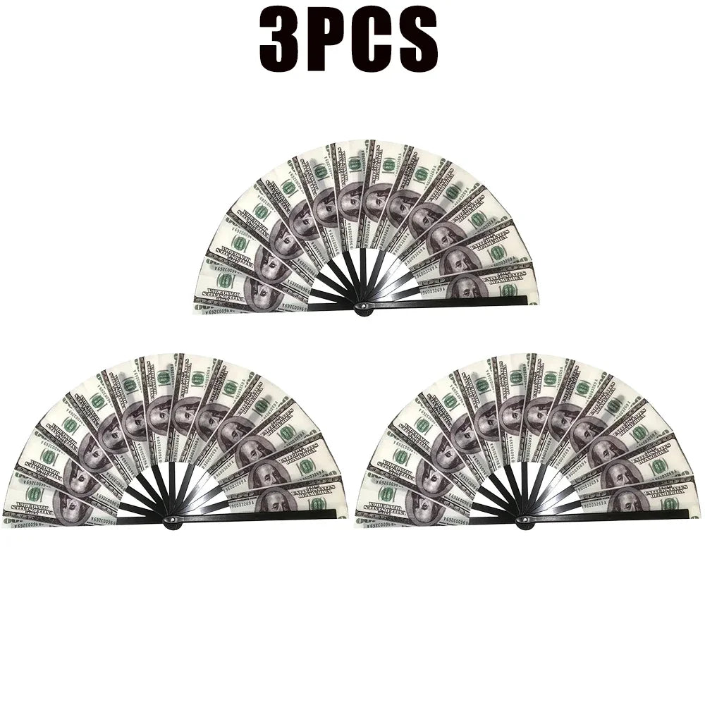 33cm Grote Opvouwbare Rave Waaier
Chinees/Japans Design | Reflecterend & Kleurrijk Gradient | Voor Festivals, Dans & Party