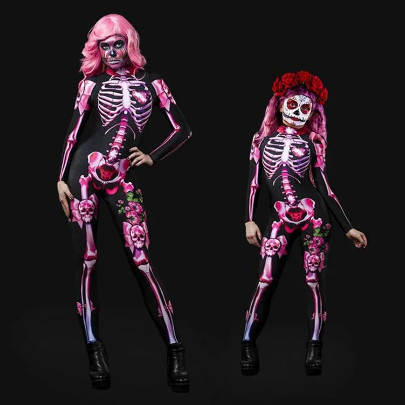 Rose Skeleton Kostuum – Eng en Sexy Halloween Jumpsuit voor Volwassenen & Kids | Perfect voor Carnaval, Cosplay & Day of The Dead
Val op tijdens Halloween, carnaval of Day of The Dead met dit unieke Rose Skeleton kostuum!