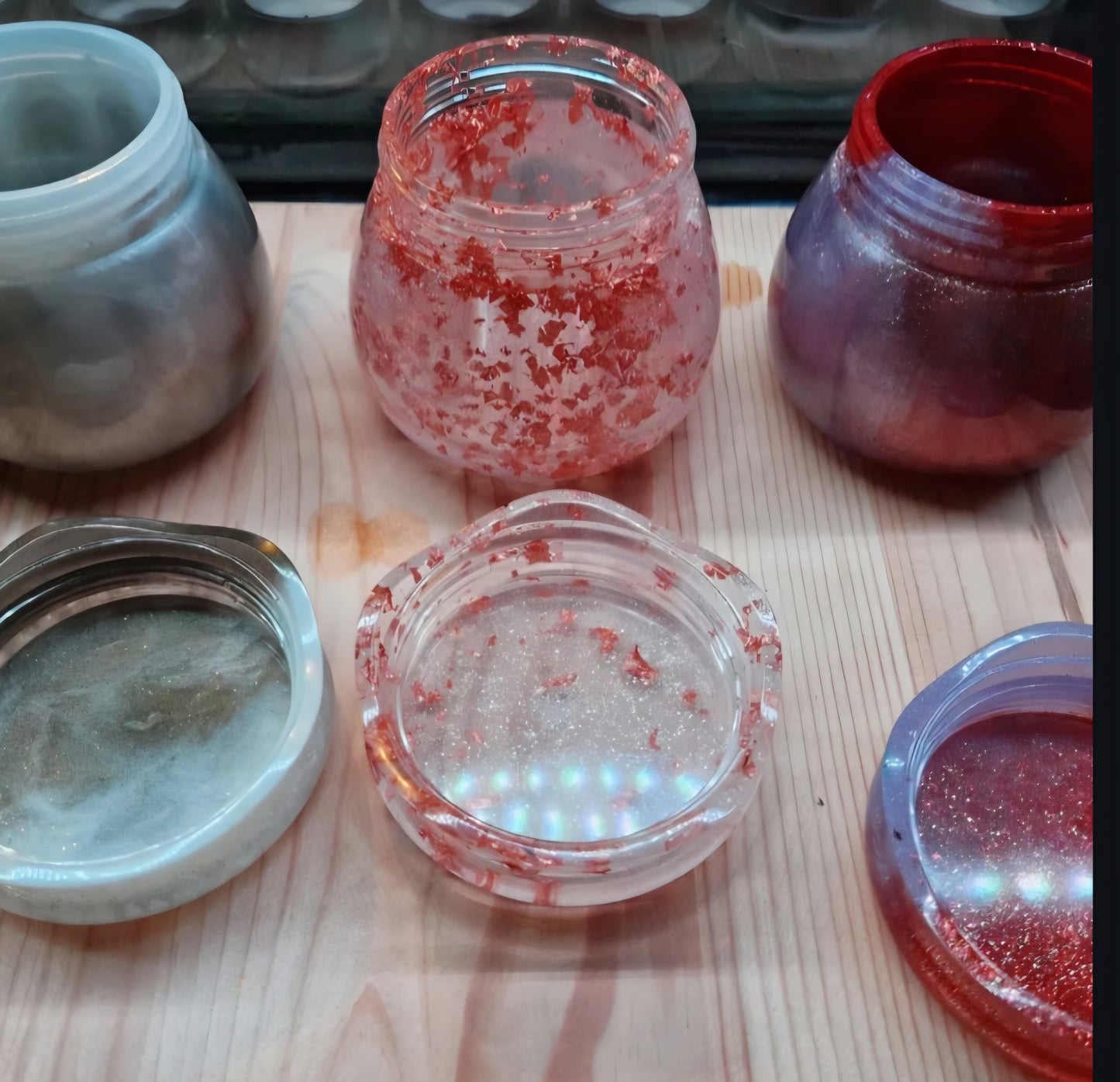 Handgemaakte Epoxy Opbergpotjes – Uniek, Kleurrijk & Helemaal op Maat Gemaakt!