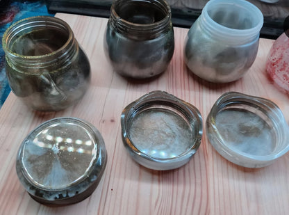 Handgemaakte Epoxy Opbergpotjes – Uniek, Kleurrijk & Helemaal op Maat Gemaakt!