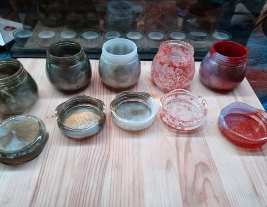 Handgemaakte Epoxy Opbergpotjes – Uniek, Kleurrijk & Helemaal op Maat Gemaakt!