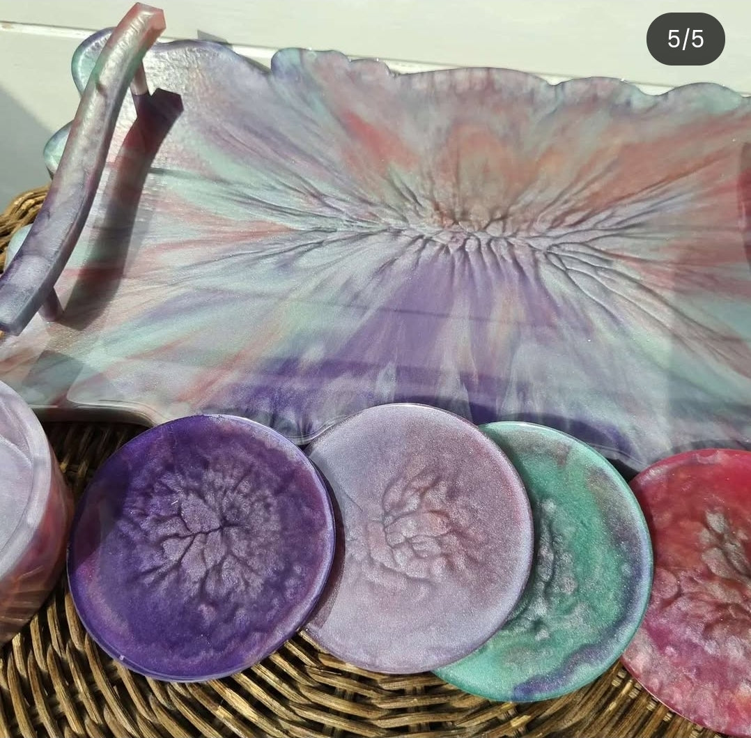 Handgemaakte Epoxy Dienbladen & Onderzetters – Uniek, Luxe & Helemaal op Maat