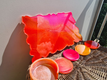 Handgemaakte Epoxy Dienbladen & Onderzetters – Uniek, Luxe & Helemaal op Maat