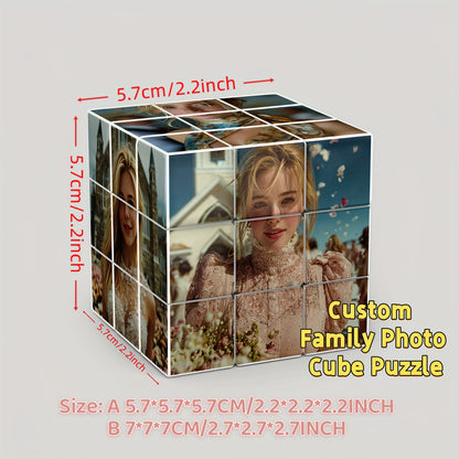 DIY Gepersonaliseerde 3×3 Kubuspuzzel – 1 stuk – Fotopuzzel met eigen Afbeeldingen leuk voor valentijn !