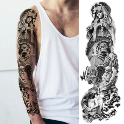 Tijdelijke Tattoo Sleeve – Realistische Full Arm Tattoos voor Mannen & Vrouwen