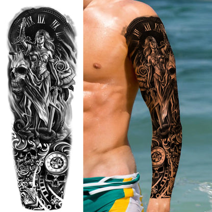 Tijdelijke Tattoo Sleeve – Realistische Full Arm Tattoos voor Mannen & Vrouwen