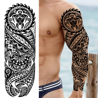 Tijdelijke Tattoo Sleeve – Realistische Full Arm Tattoos voor Mannen & Vrouwen