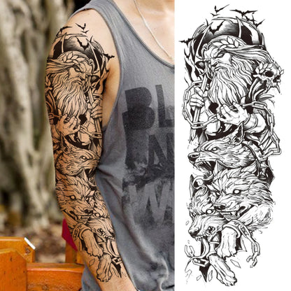 Tijdelijke Tattoo Sleeve – Realistische Full Arm Tattoos voor Mannen & Vrouwen