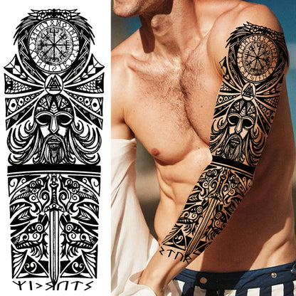 Tijdelijke Tattoo Sleeve – Realistische Full Arm Tattoos voor Mannen & Vrouwen
