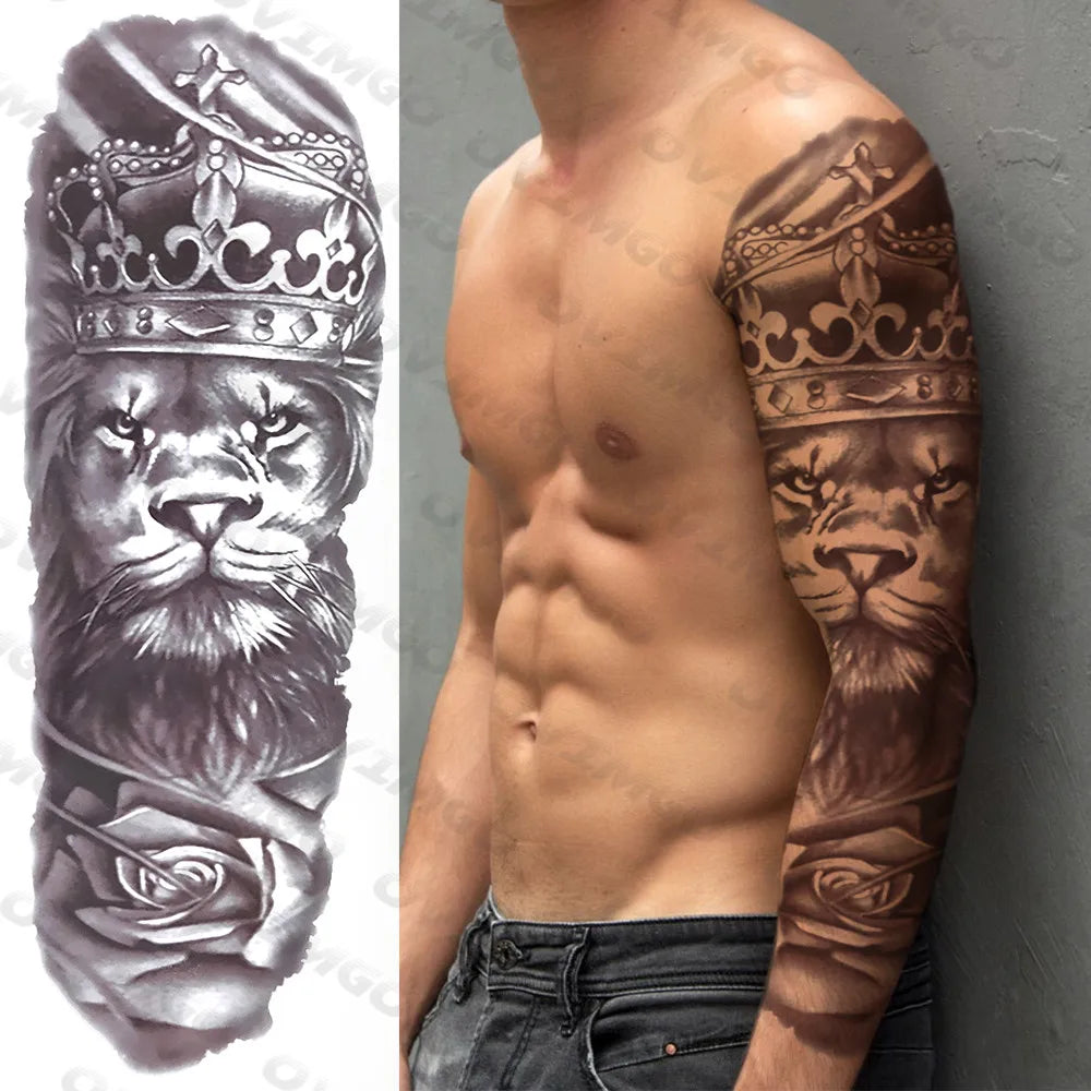 Tijdelijke Tattoo Sleeve – Realistische Full Arm Tattoos voor Mannen & Vrouwen