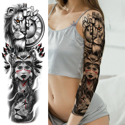 Tijdelijke Tattoo Sleeve – Realistische Full Arm Tattoos voor Mannen & Vrouwen