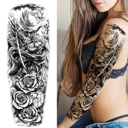 Tijdelijke Tattoo Sleeve – Realistische Full Arm Tattoos voor Mannen & Vrouwen