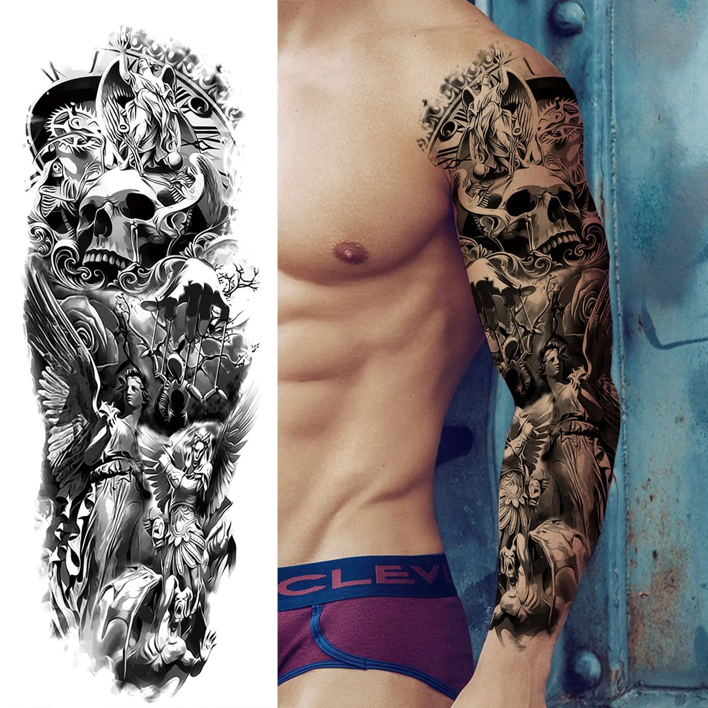 Tijdelijke Tattoo Sleeve – Realistische Full Arm Tattoos voor Mannen & Vrouwen