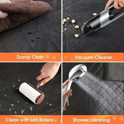 Ideale Autostoelhoes voor Honden – Waterdicht & Krasbestendig  Upgrade je Auto met deze Luxe Hondenslinger voor de Achterbank!