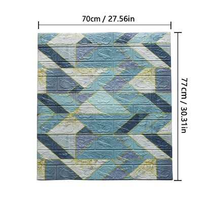 Set van 1-10 Stuks 70x77 cm 3D Zelfklevend Behang – Bakstenen Muurstickers – Woondecoratie – DIY Slaapkamer Behang