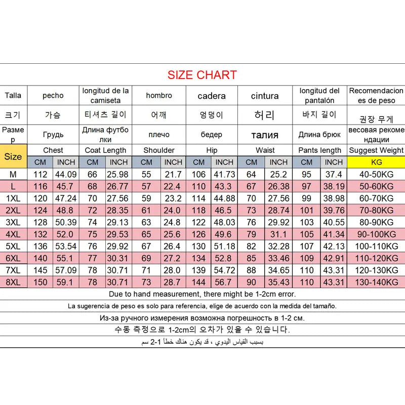 Plus Size Dubbellaagse Fleece Pyjama voor Heren – M t/m 8XL