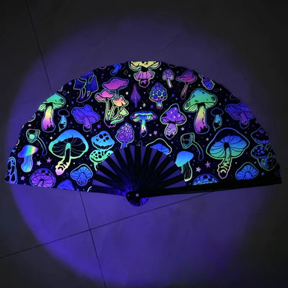 Kung Fu Waaier met UV-inkjetprint en Fluorescerend Effect – Perfect voor Feesten & Cadeaus