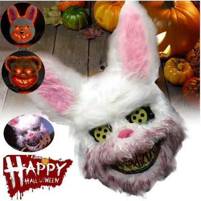 Gloeiend Dierenmasker – Horror Halloween Rabbit & Bear | Unisex Cosplay, Feest & Decoratie

Maak je look compleet met dit enge en sfeervolle gloeiende dierenmasker! Of je nu kiest voor het bloederige konijn of de beangstige