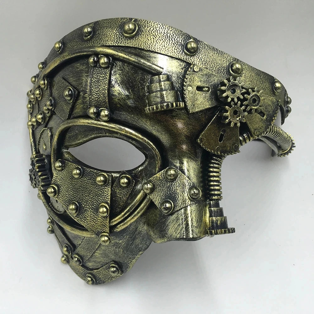 Steampunk Phantom Masker – Halfgelaatsmasker voor Heren | Retro Cosplay & Halloween Accessoire

Trek alle aandacht op je volgende feest of cosplay-evenement met dit mysterieuze steampunk phantom masker. Het halfgelaatsontwe