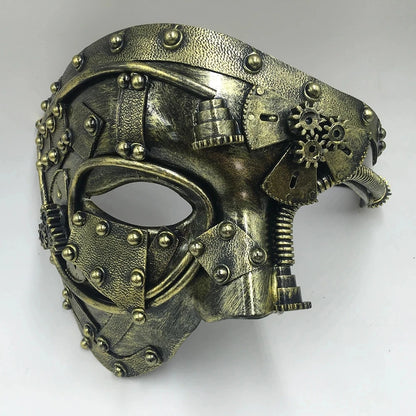 Steampunk Phantom Masker – Halfgelaatsmasker voor Heren | Retro Cosplay & Halloween Accessoire

Trek alle aandacht op je volgende feest of cosplay-evenement met dit mysterieuze steampunk phantom masker. Het halfgelaatsontwe