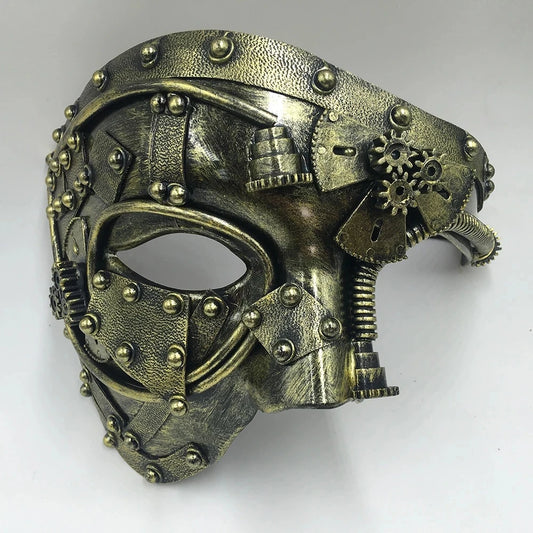 Steampunk Phantom Masker – Halfgelaatsmasker voor Heren | Retro Cosplay & Halloween Accessoire

Trek alle aandacht op je volgende feest of cosplay-evenement met dit mysterieuze steampunk phantom masker. Het halfgelaatsontwe