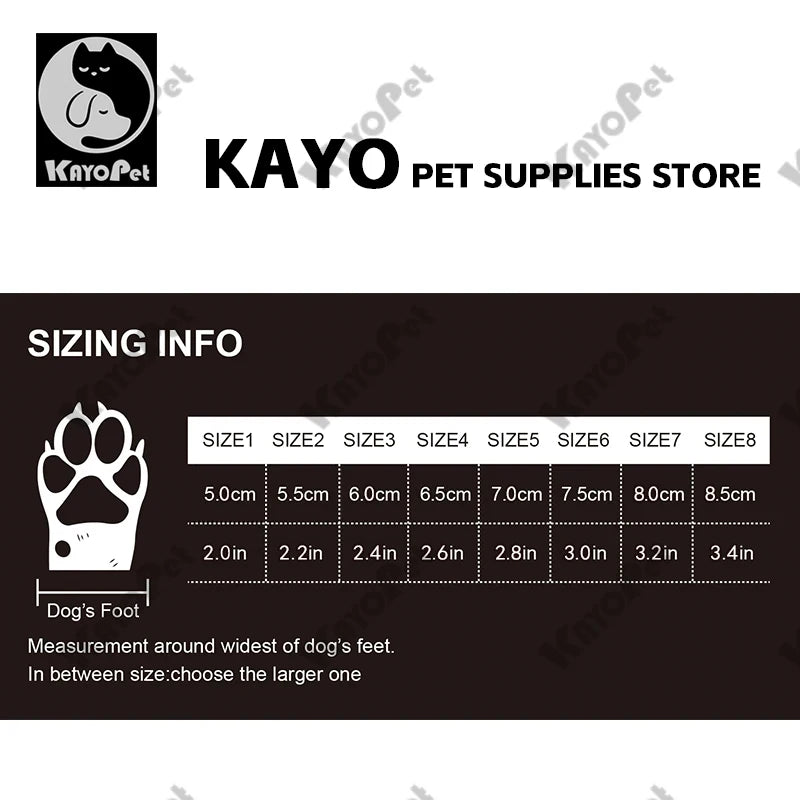 KAYO Waterdichte Honden­schoenen – Antislip & Reflecterend, Perfect voor Elk Avontuur!
