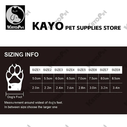 KAYO Waterdichte Honden­schoenen – Antislip & Reflecterend, Perfect voor Elk Avontuur!