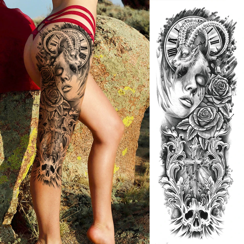 Full Arm Tijdelijke Tattoo Sleeves – Realistische Fake Tattoos voor Mannen & Vrouwen