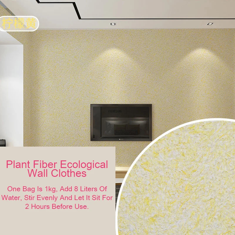 Ecologische Muurcoating van Plantaardige Vezels

Duurzame Wandbekleding | Vloeibare Muursticker | Naadloze Muurafwerking voor Thuis & Interieurdecoratie