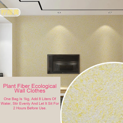 Ecologische Muurcoating van Plantaardige Vezels

Duurzame Wandbekleding | Vloeibare Muursticker | Naadloze Muurafwerking voor Thuis & Interieurdecoratie