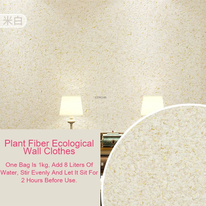 Ecologische Muurcoating van Plantaardige Vezels

Duurzame Wandbekleding | Vloeibare Muursticker | Naadloze Muurafwerking voor Thuis & Interieurdecoratie