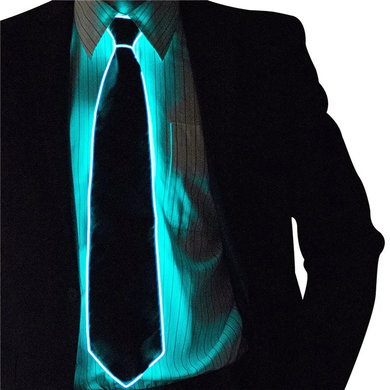 Lichtgevende LED-Neon Stropdas voor Mannen – Perfect voor Feest, Festival & Halloween!