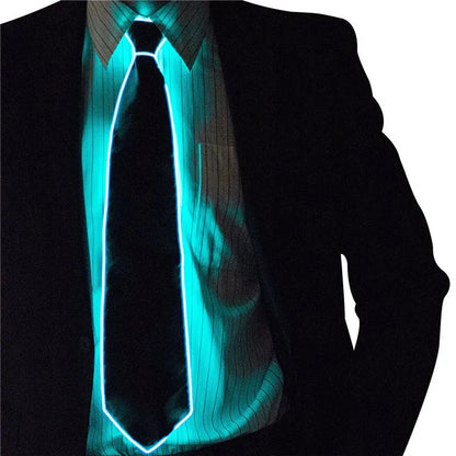 Lichtgevende LED-Neon Stropdas voor Mannen – Perfect voor Feest, Festival & Halloween!