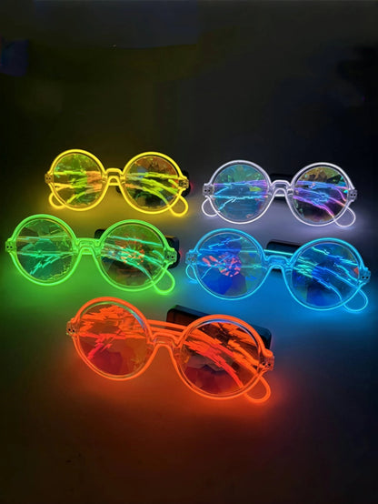 LED Kaleidoscoop Luminous Bril – Futuristische Disco Party Glasses

Glow Effect | Voor Rave, KTV, Club, Feest & Dansoptredens