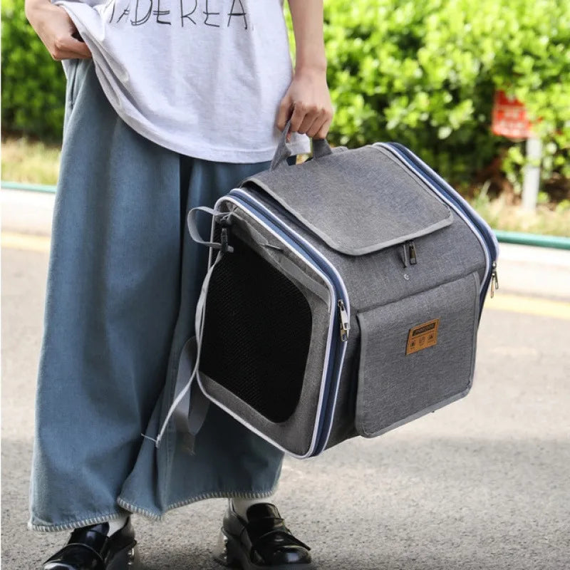 Draagtas voor Huisdieren – Comfortabel & Veilig voor Fiets en Motor!