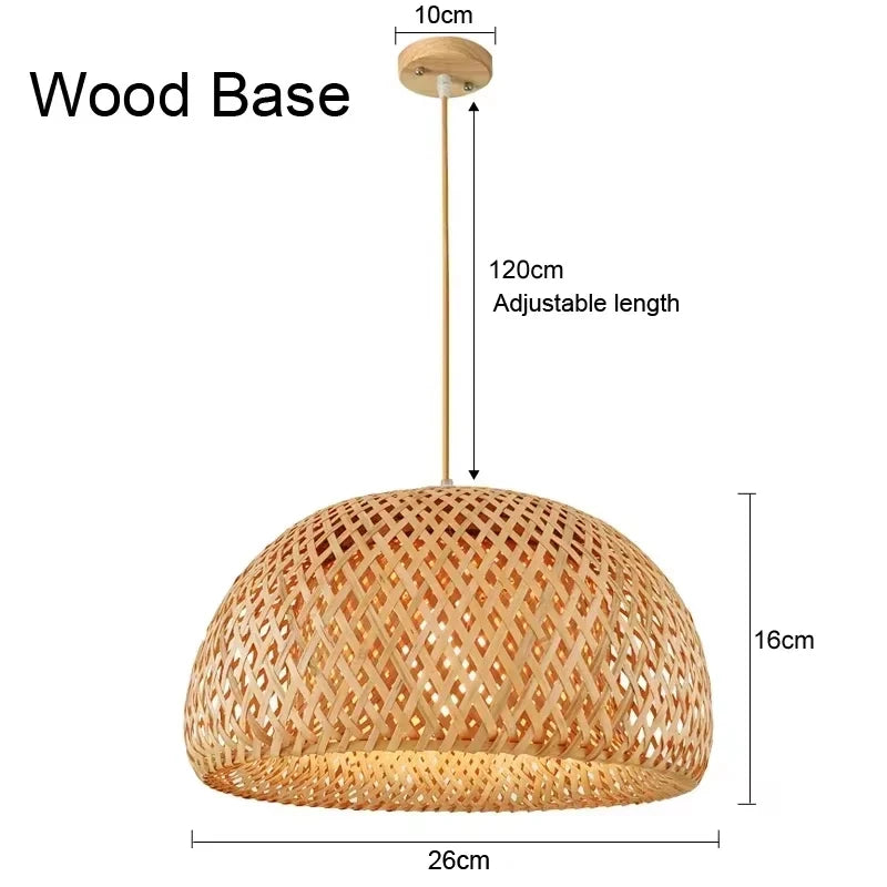 Bamboe Hanglamp – Handgevlochten Rotan Plafondlamp | Natuurlijke Sfeerverlichting voor Woonkamer, Eetkamer of Slaapkamer

Breng warmte en karakter in je interieur met deze prachtige handgemaakte bamboe hanglamp. De gevlocht