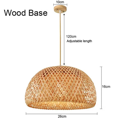Bamboe Hanglamp – Handgevlochten Rotan Plafondlamp | Natuurlijke Sfeerverlichting voor Woonkamer, Eetkamer of Slaapkamer

Breng warmte en karakter in je interieur met deze prachtige handgemaakte bamboe hanglamp. De gevlocht