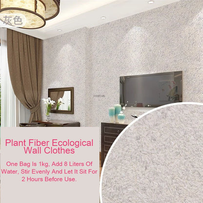 Ecologische Muurcoating van Plantaardige Vezels

Duurzame Wandbekleding | Vloeibare Muursticker | Naadloze Muurafwerking voor Thuis & Interieurdecoratie