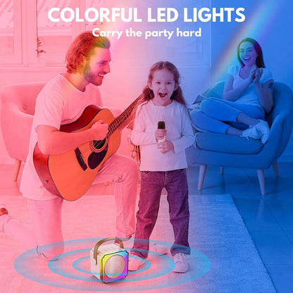 Karaoke Machine voor Kinderen – Draagbare Bluetooth Speaker Inclusief Draadloze Microfoons | Perfect voor Verjaardagen & Feestjes