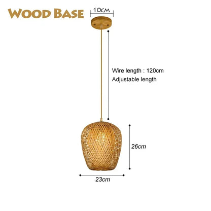 Bamboe Hanglamp – Handgevlochten Rotan Plafondlamp | Natuurlijke Sfeerverlichting voor Woonkamer, Eetkamer of Slaapkamer

Breng warmte en karakter in je interieur met deze prachtige handgemaakte bamboe hanglamp. De gevlocht