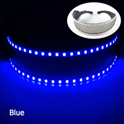 Kleurrijke Lichtgevende Brillen – Nachtclub, Verjaardagsfeestjes, Disco Accessoires – Futuristische Soldaten LED Zonnebril – LED Wolverine Handschoenen