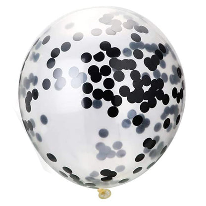 10/20 stuks Gouden Confetti Ballonnen – 12 inch – Zwart, Goud & Transparant met Glitters – Voor bruiloft, afstuderen, verjaardag of feestdecoratie