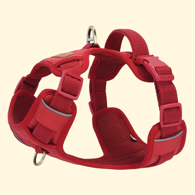 HP308--Reflective Durable Pet Harness,Adjustable webbing make the harness Well-fitting for dogs.Soft mesh  under the fabric.