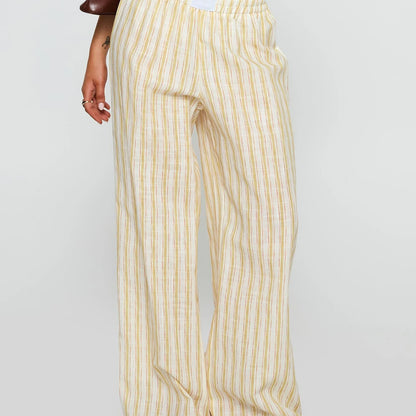 Dames Broek met Strepen – Casual, Comfortabel & Los Model  Elastische Taille | Perfect voor Zomer, Vakantie & Dagelijks Gebruik