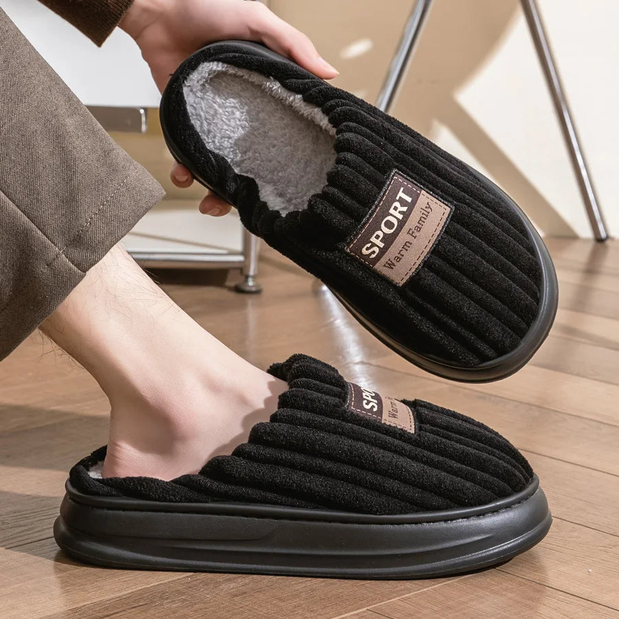 Pmoiste Luxe Herenpantoffels – Warm, Zacht & Comfortabel voor de Winter