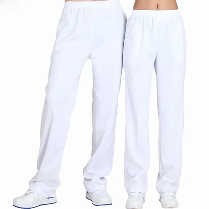 White Casual Sports Pants for Men And Women Summer Square Dance Straight Leg School Pants Large Size Leisure Sports Trousers