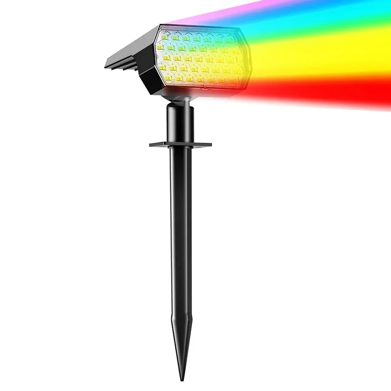 ‌74 LED Solar Spotlights – 3 Kleuren | IP65 Waterdicht 2-in-1 Tuinverlichting voor Oprit, Pad, Tuin & Landschap