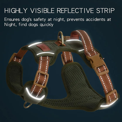 HP308--Reflective Durable Pet Harness,Adjustable webbing make the harness Well-fitting for dogs.Soft mesh  under the fabric.