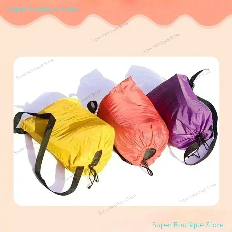 Snelle Opblaasbare Vouwwaaier Lounger – Opblaasbare Luchtbank voor Lui Ontspannen Buiten – Lagen Sofa Meubilair – Enkele Sofa’s voor Thuisontspanning