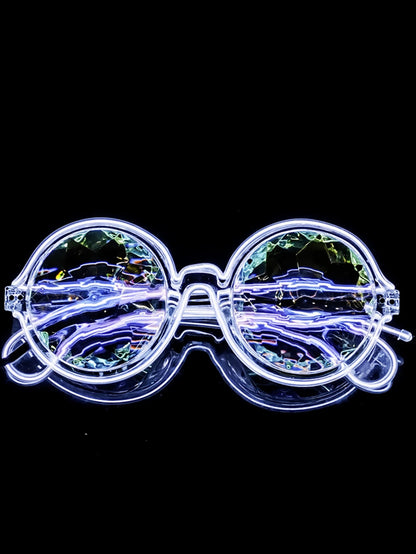 LED Kaleidoscoop Luminous Bril – Futuristische Disco Party Glasses

Glow Effect | Voor Rave, KTV, Club, Feest & Dansoptredens